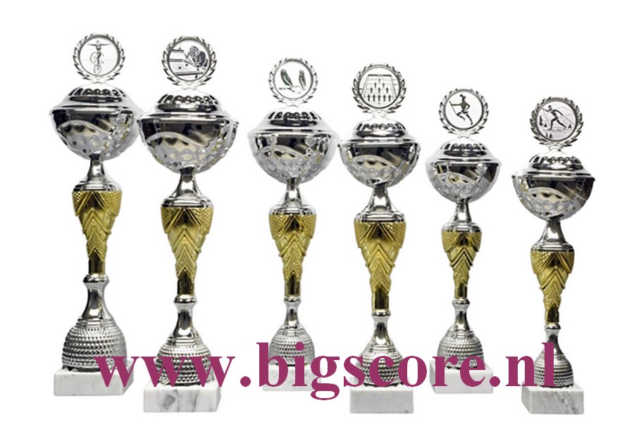 Z 645 Beker Goud-Zilver 6 delig